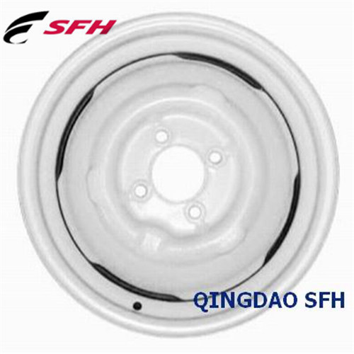 Silver Steel Wheel for Passenger Car (14X4.5J 4/101.6)