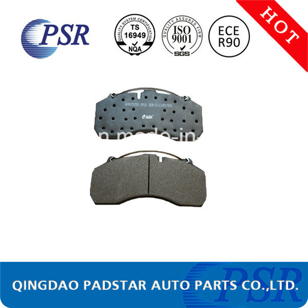 Wva29059 China Manufacturer Heavy Duty Truck Disc Brake Pad for Mercedes-Benz