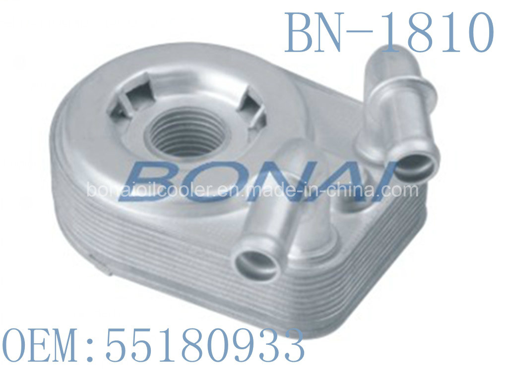 Aluminium Engine Oil Cooler/Radiator for Opel/FIAT (OEM: 55180933)