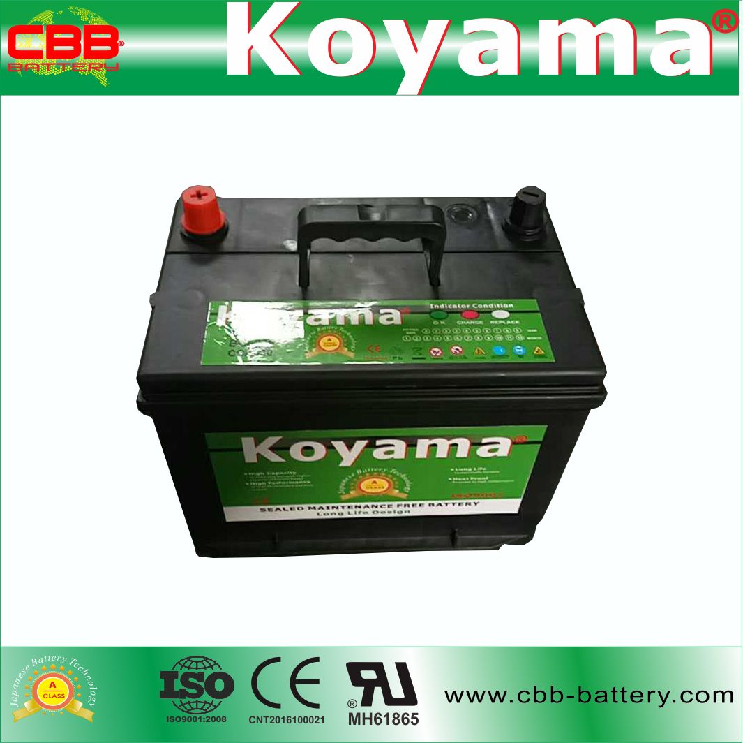 12V60ah Sealed Maintenance Free Car Battery Bci Auto Battery 24f-670