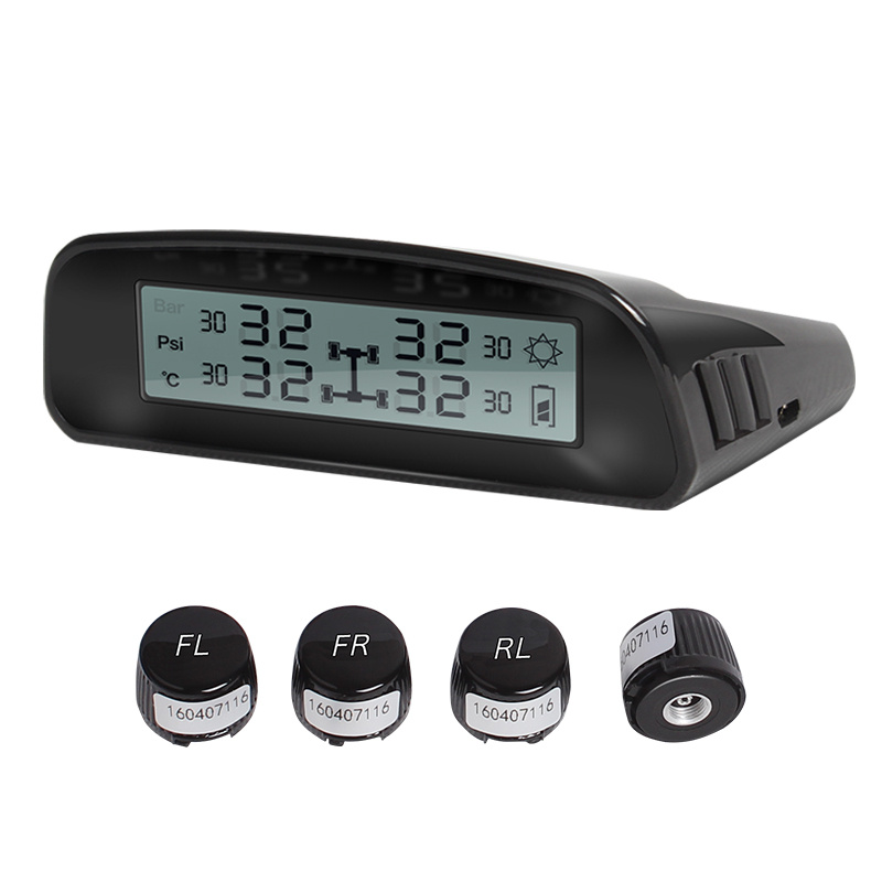 External Sensor TPMS Solar Power Tire Pressure Monitor System