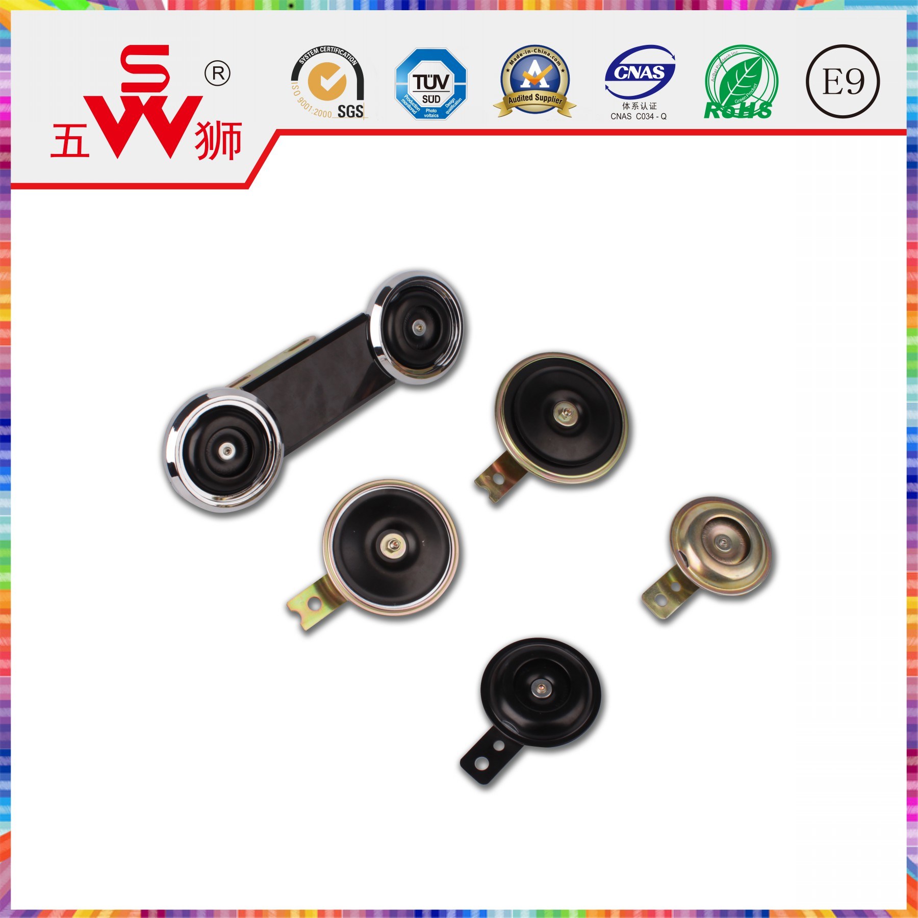 3A 24V Disk Electric Horn for Motorcycle