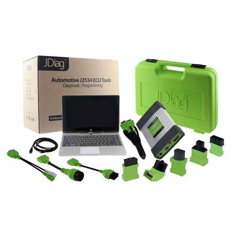 Jdiagelite with Tablet J2534 ECU Diagnostic and Coding Free Update