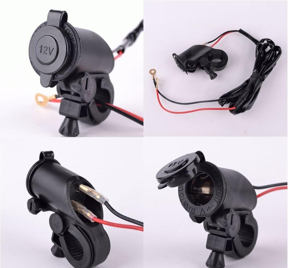 Waterproof Car Handlebar Cigarette Lighter Socket/Charger Socket