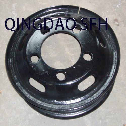 Black Steel Rim Wheel for Light Truck (5.5-16)