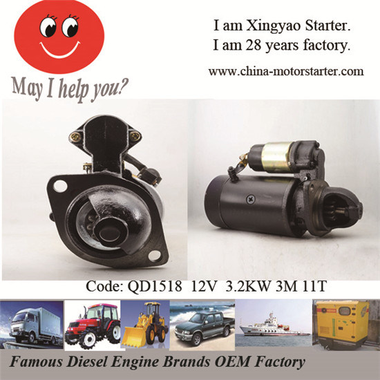 Shanghai Diesel Engine 495 & Nanchang Diesel Engine 2105 Starter Motor