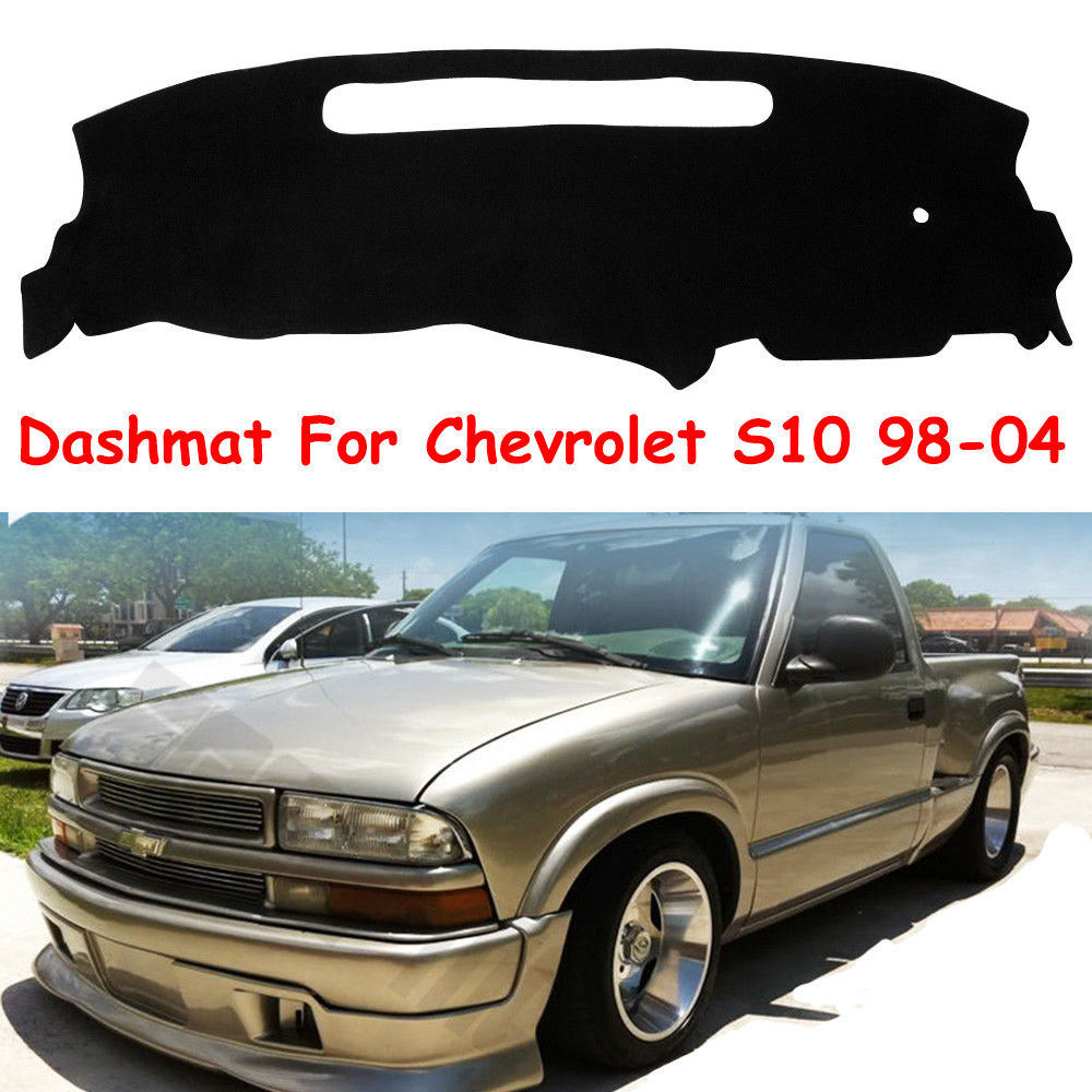 Dashmat Car Dash Board Cover Dashboard Mat Fit for 1998-2004 Chevrolet S10 Black