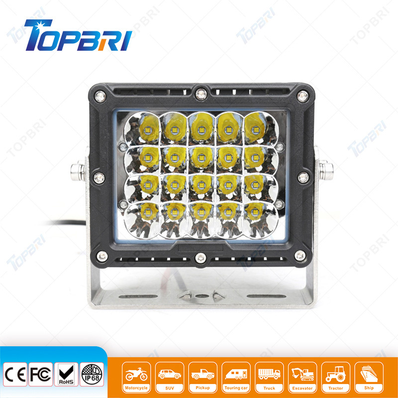 Factory Price 100W Black 12V Offroad Jeep Truck LED Headlight