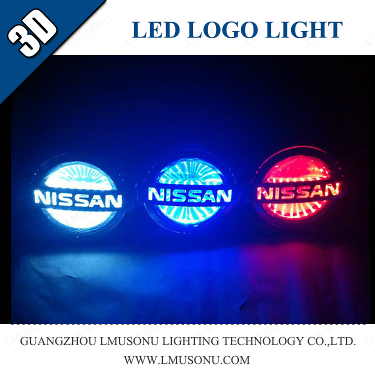 Lmusonu Automobile Car 3D LED Logo Badge Light for Nissan