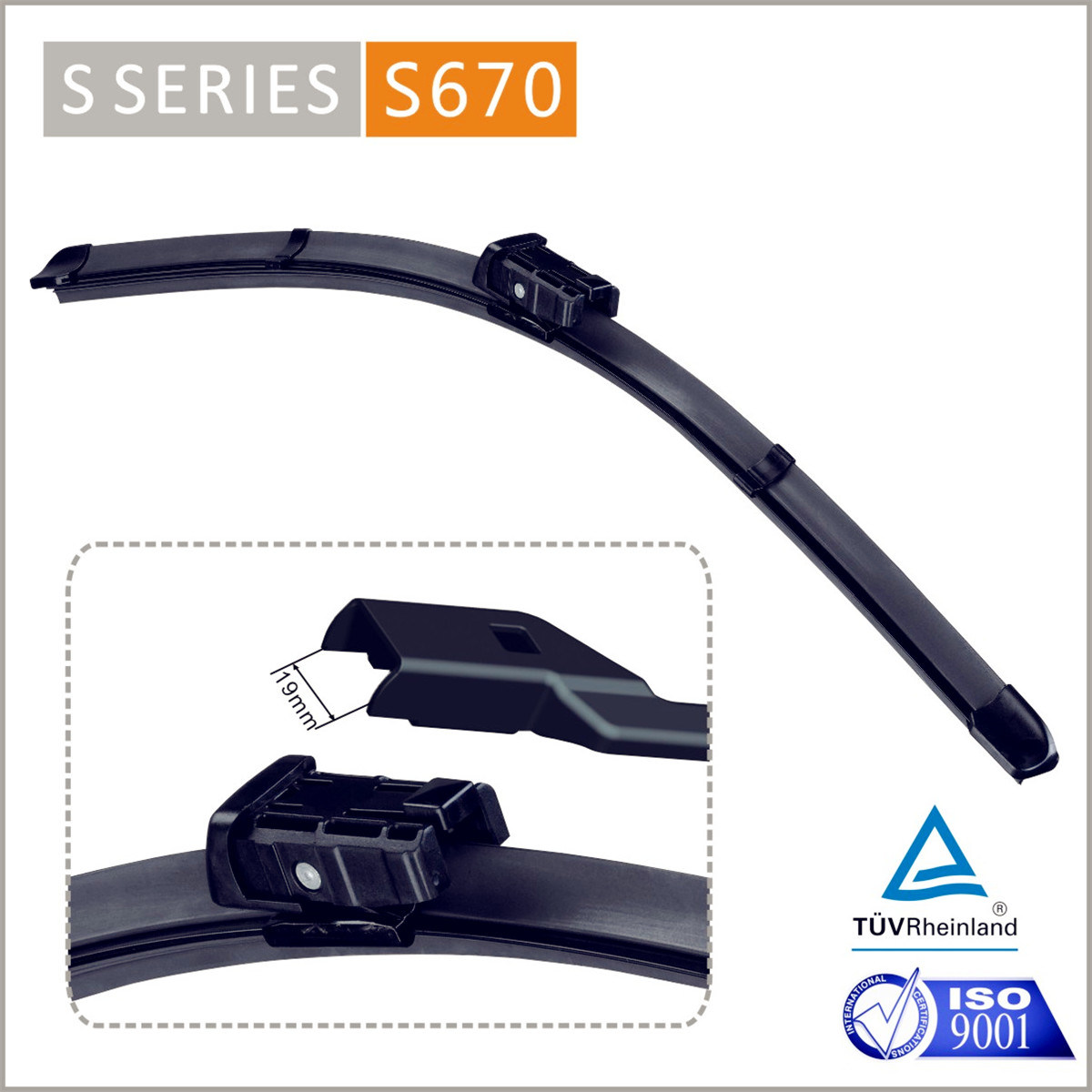 S670 4s Shop Auto Parts Octavia Hatchback Mk2 MK3 Vision Saver Cleaner Quiet Smooth Driver Passenger Windshield Wiper Blade