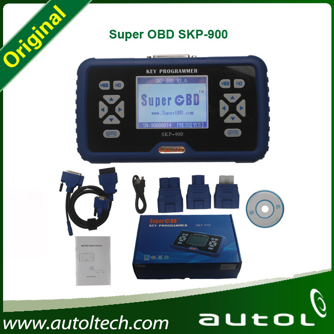 Hand-Held Superobd Skp-900 Skp900 Key Programmer for Almost All Cars Including 2016 Years Best Key Maker with Latest Version