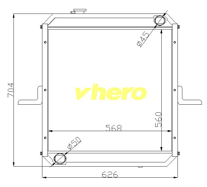 Auto Spare Parts Auto Radiator for Truck FAW Jiefang Ca-152