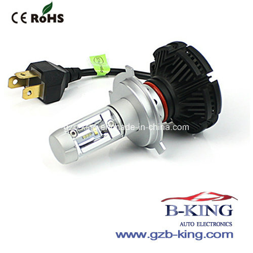 Bright Fanless 6000lm H4 Phi-Zes LED Headlight for Car