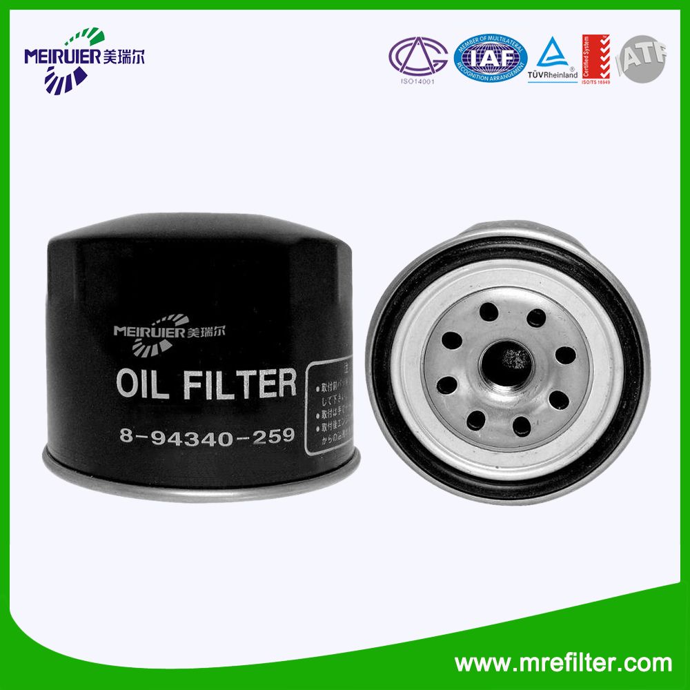 Filter Manufacturer Oil Filter for Mazda Car (8-94340-259)