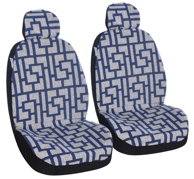 Universal Fit Full Set Jacquard Fabric Soild Comfortable Car Seat Cover