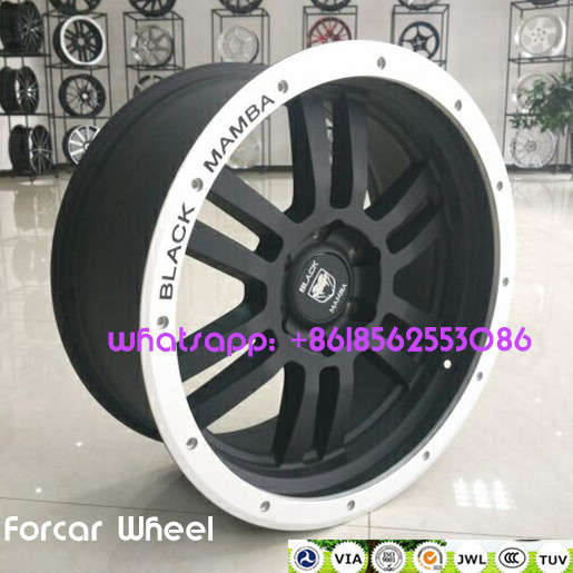 20*9j Black Mamba Car Wheel Offroad Aluminum Wheels