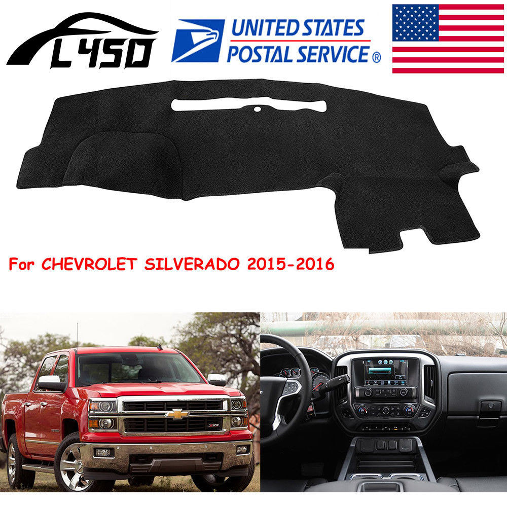Us Dashmat Fit for Chevrolet Silverado 2015-2016 Dash Cover Dashboard Mat Carpet