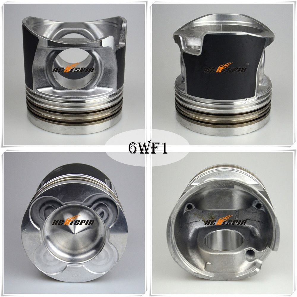 Engine Piston 6wf1, Two Alfins Andwith Oil Galleryskirt MOS2treated for Isuzu Auto Spare Part 1-12111-999-1