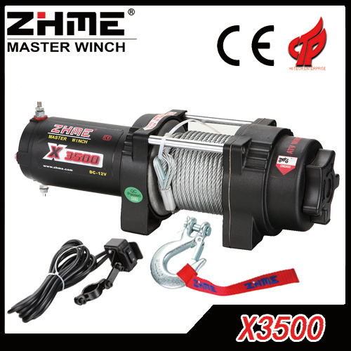 12V 3500lbs Steel Rope Electric Winch for ATV/UTV