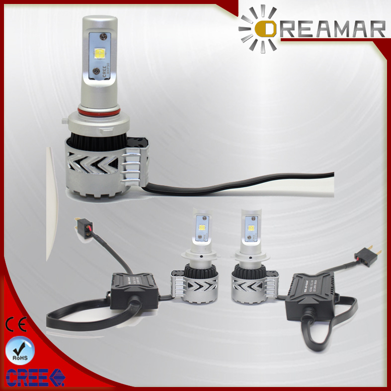 The 8th Generation 6000lm H4 LED Headlight Hi/Low Beam for Car with Ce RoHS Certification