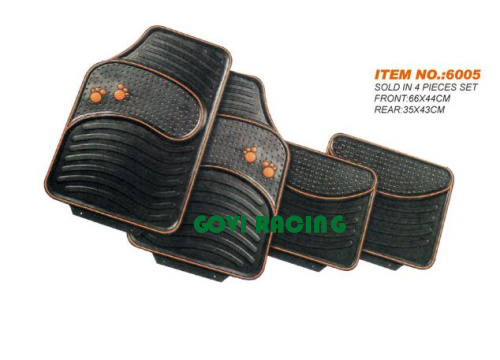 Rubber Universal Car Carpet Mats with 2 Front and 2 Rear