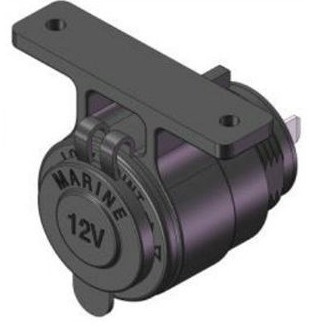 Dual 12V USB Adapter for Motorbike Auto with Bracket