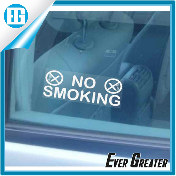 PVC No Smoking Warning Decal Car Window Sticker