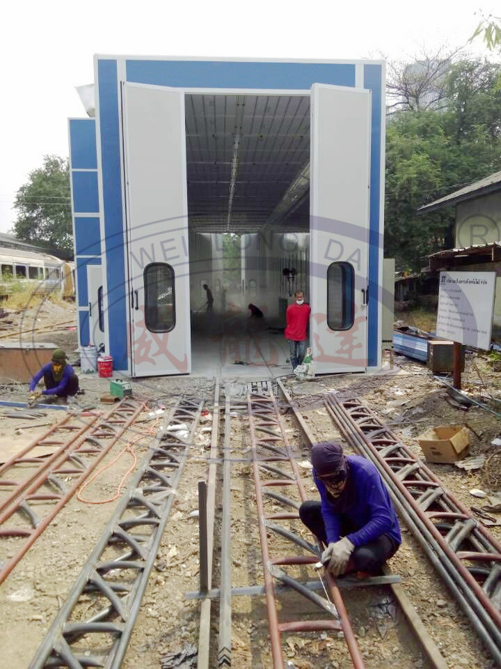 25m Industrial Bus & Train Spray Paint Booth for Train
