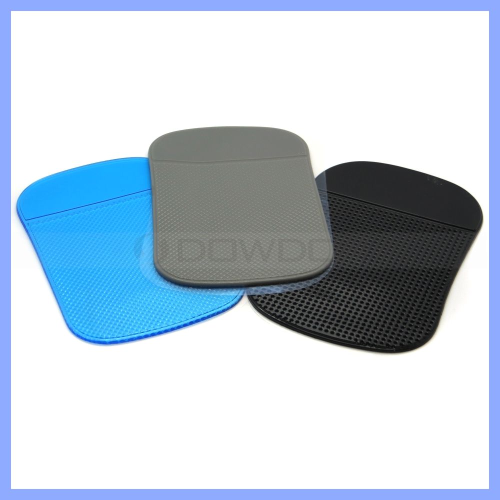 Anti-Slip Non-Slip Mat Car Dashboard Adhesive Mat Sticky Pad for Cell Phone Electronic Devices Phone Pad Black