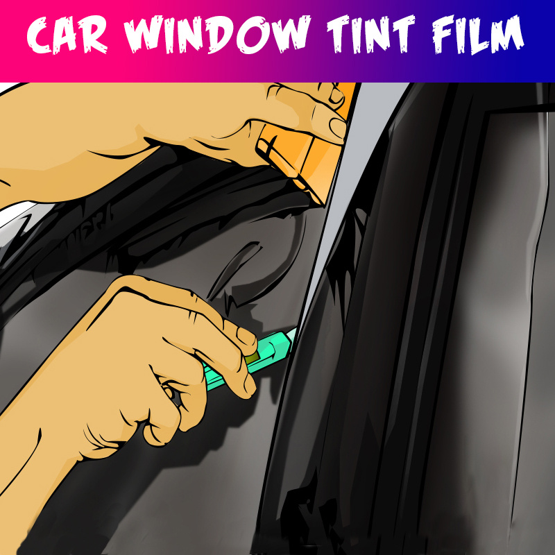 Popular Selling Global Car Solar Window Tint Film Made of The Original Color Pet Material