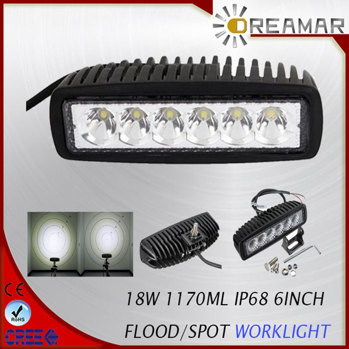 6inch 6PCS*3W Epistar LED Headlight