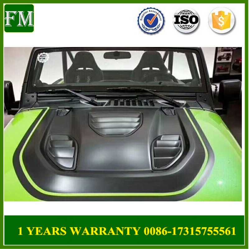 Steel 10th Anniversary Hood with Side Mesh Jeep Jk Wrangler