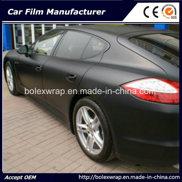 Self Adhesive Vinyl Matt Black Car Wrapping Vinyl Film, Car Matt Vinyl Wrap Car Sticker Film