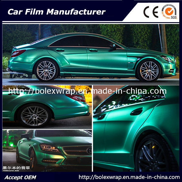 High Quality Tiffany Matte Chrome Car Wrap Vinyl 1.52m Width