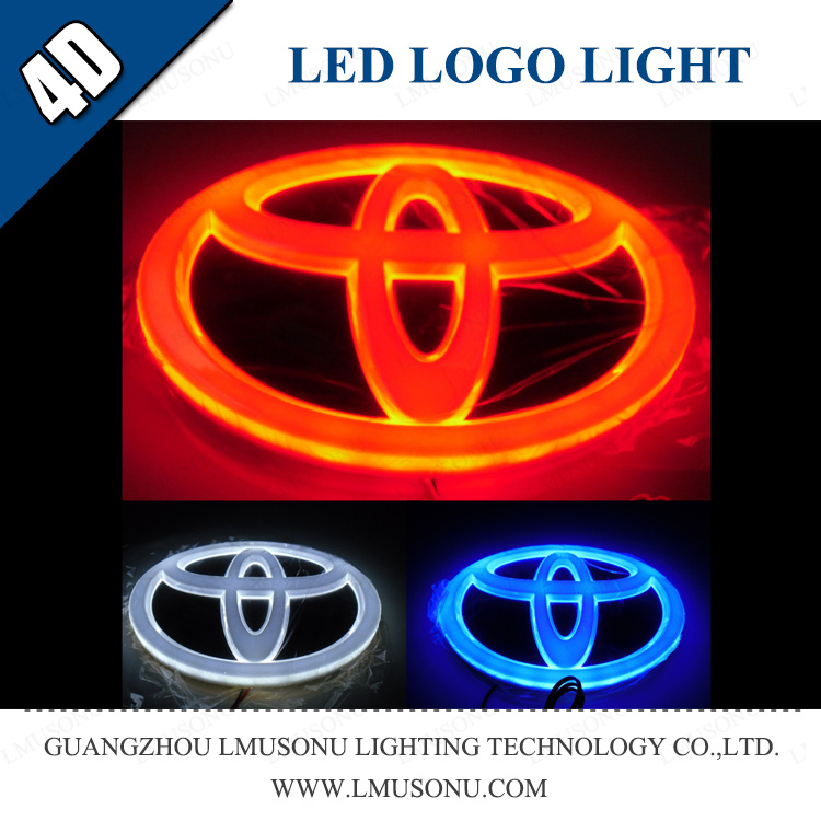 Car 4D LED Logo Badge Light for Toyota