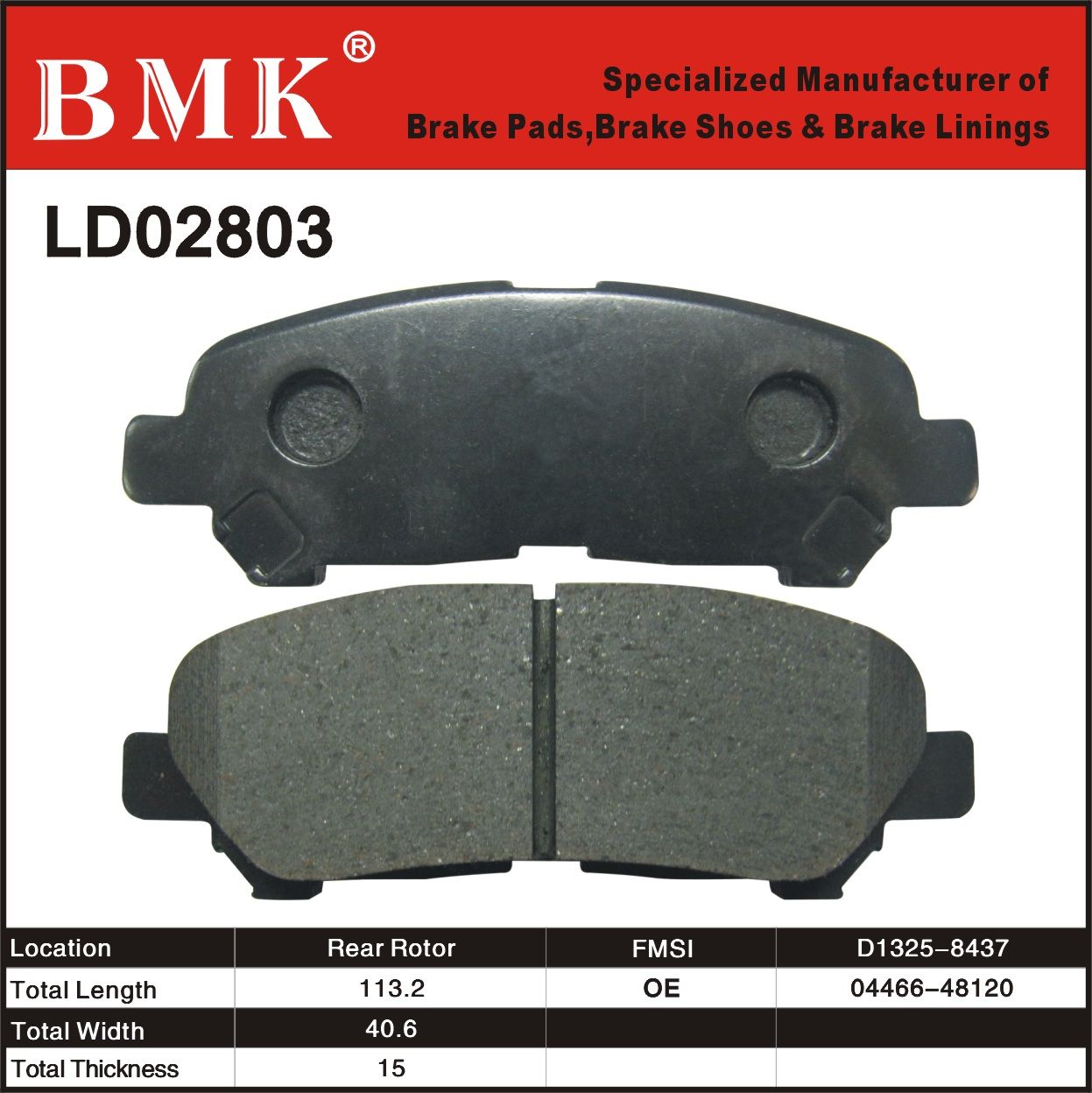 High Quality Brake Pad (LD02803)