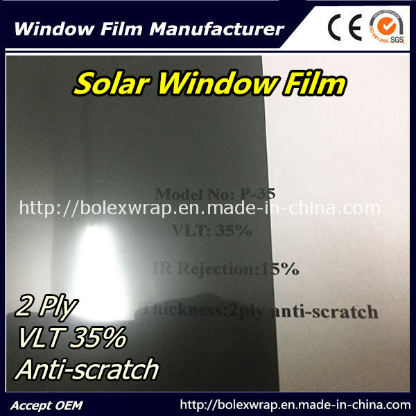 2ply Scratch-Resistant 35%Vlt Solar Film, Car Window Film
