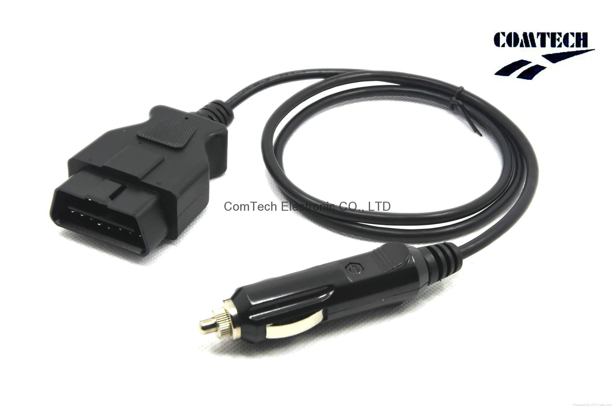 J1962 OBD-II 16p M to Cigarette Lighter Cable