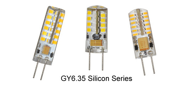 Gu6.35 220V 3014 72LED 4W Silicon LED Auto Lamp