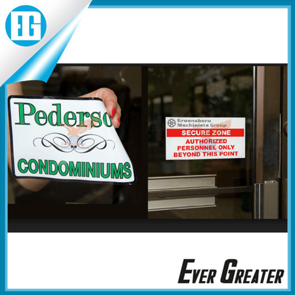 Customized Window Static Cling Decals for Advertising and Promotion
