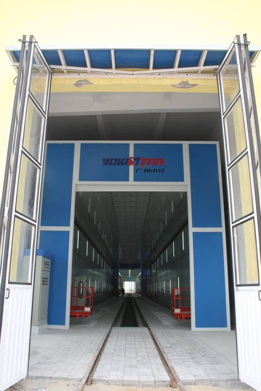 Industrial Train Spray Paint Booths Equipment