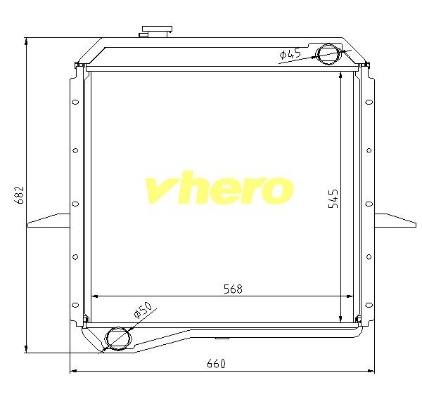 Auto Radiator Cooling system for Truck FAW Jiefang 1301015-8e-010