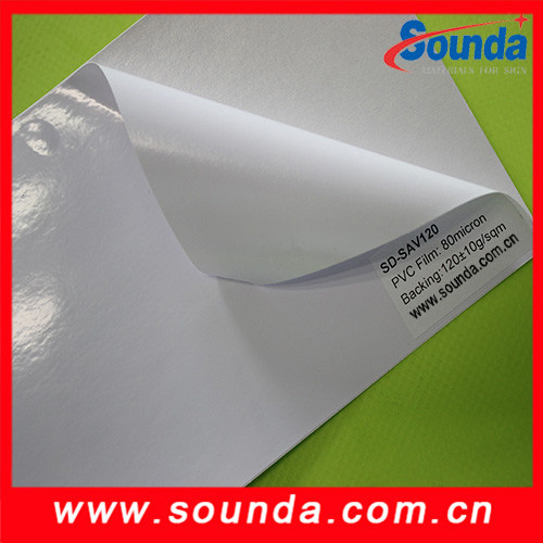 Printable Permanent Glue Adhesive Vinyl for Eco-Solvent