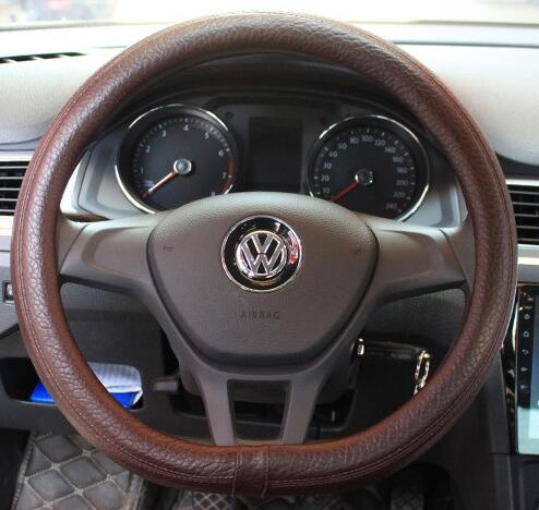 Antiskid Super Fiber Leather D Type Car Steering Wheel Cover