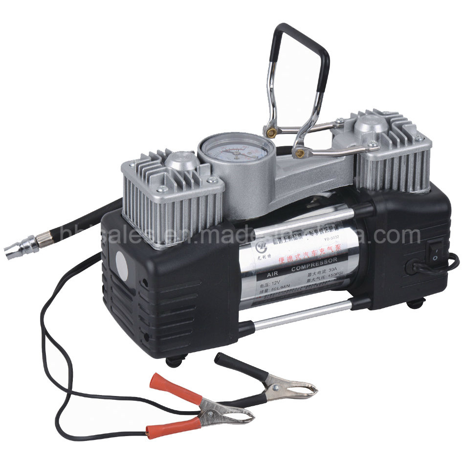 Car Air Compressor/Tire Inflator with Double Cylinder with Digital Gauge Model HD-506