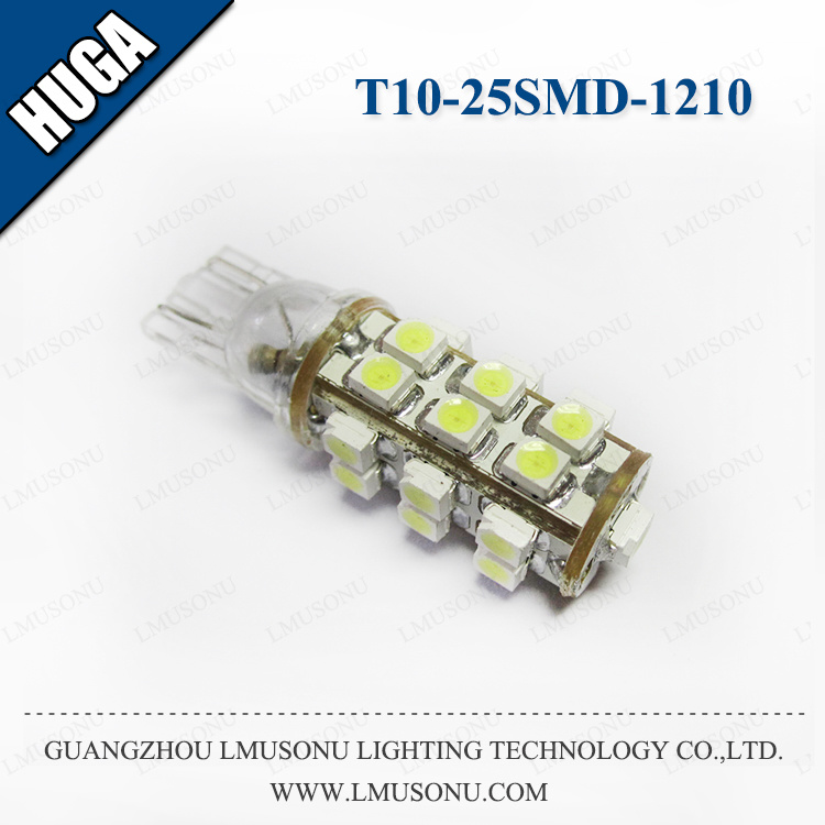 T10-25SMD-1210 LED Lighting LED Car T10 Indicator Light