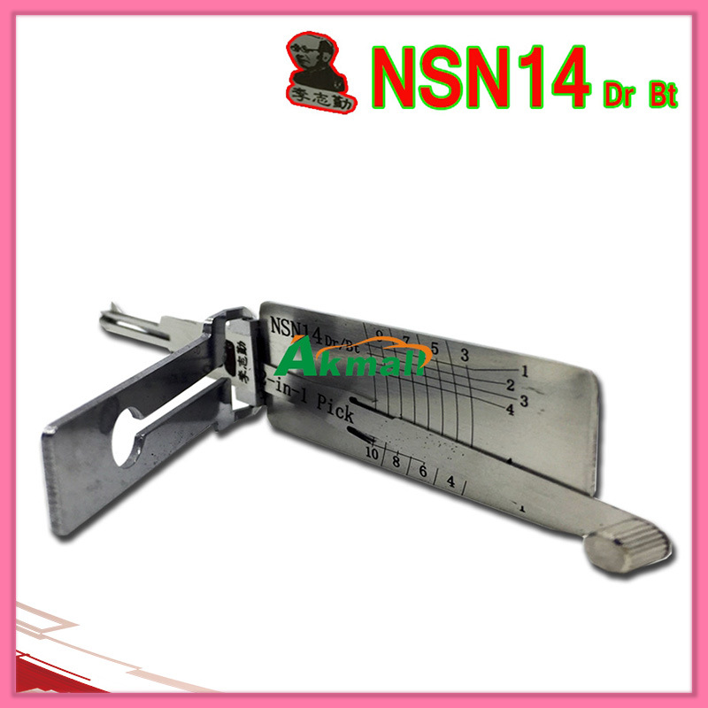 Nsn14 Dr Bt Lishi 2 in 1 Auto Lock Pick and Decoder