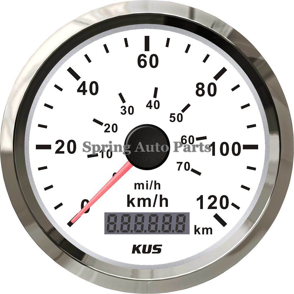 Popular 85mm Speedometer 0-120km/H with Backlight for Car Tractor