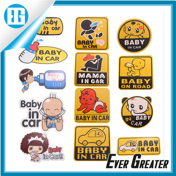 Custom Baby in Car PVC Sticker for Car
