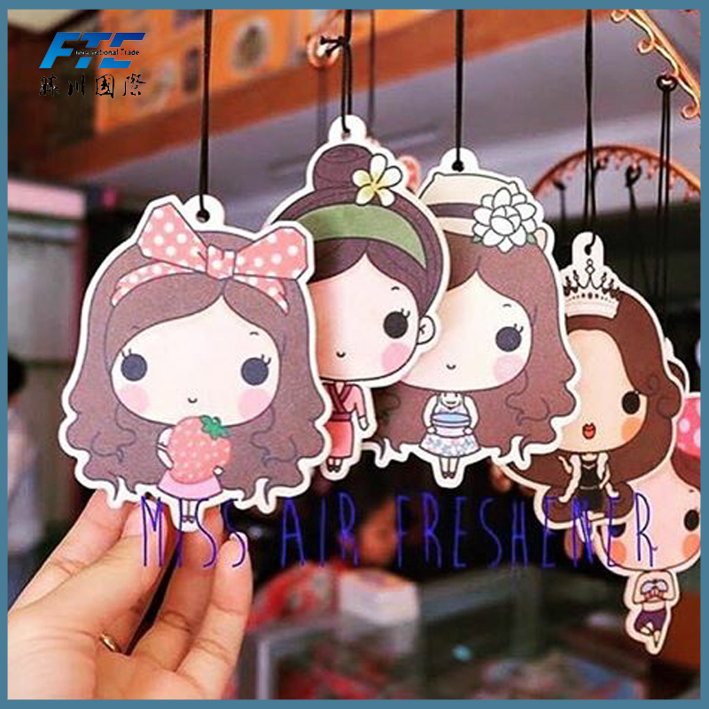 Wholesale Custom Scents Anime Hanging Car Air Freshener